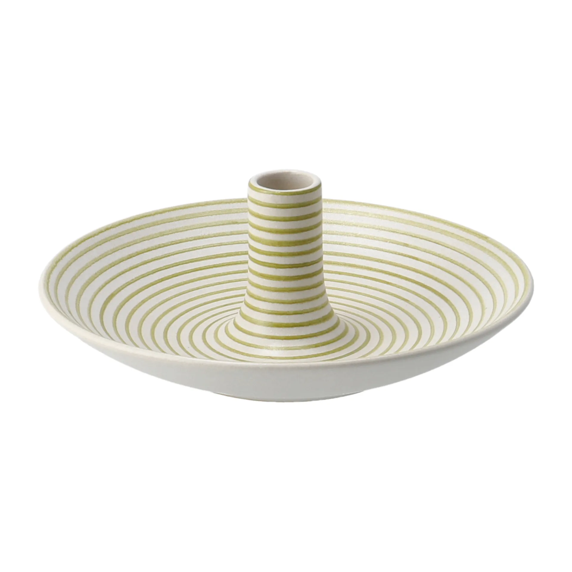 Suporte de velas Linje pequeno, Branco-umber Paradisverkstaden