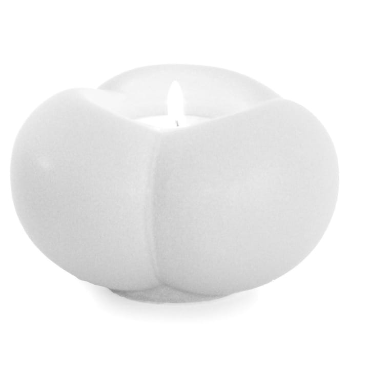Suporte para vela pequena Fröhus circular branco - branco - Paradisverkstaden