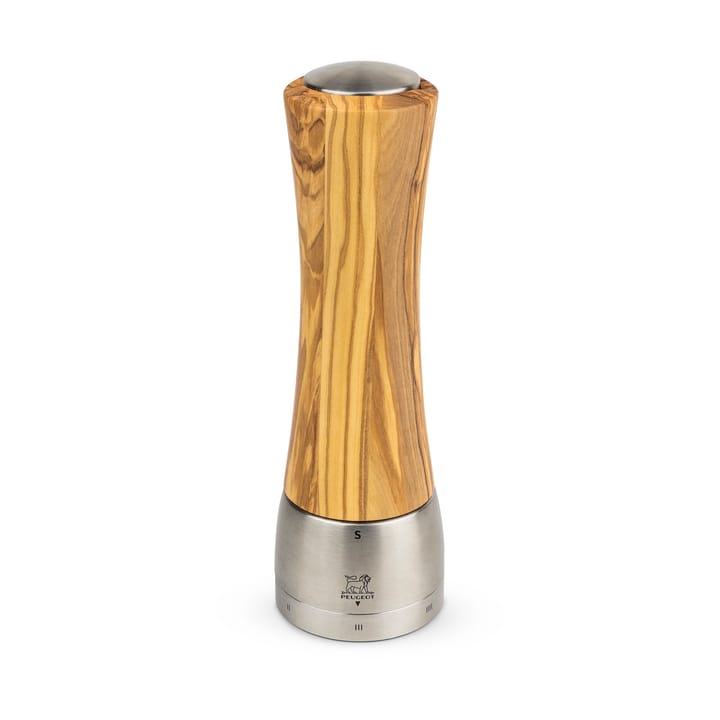 Madras Z moinho de sal 21 cm - Madeira de oliveira-aço inoxidável - Peugeot