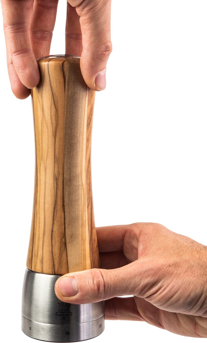 Madras Z moinho de sal 21 cm, Madeira de oliveira-aço inoxidável Peugeot