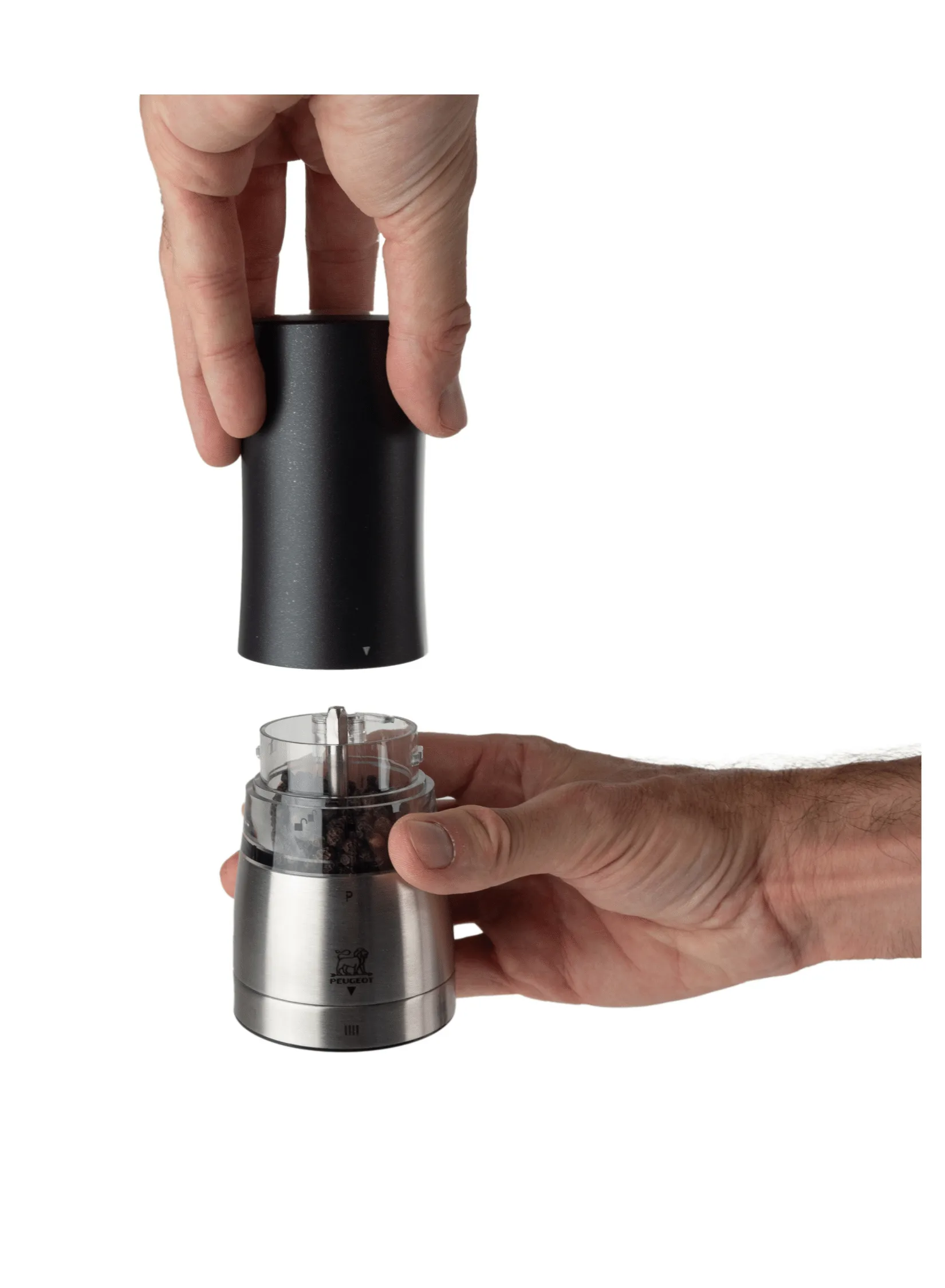 Moinho de pimenta elétrico Daman 16 cm, Preto Peugeot