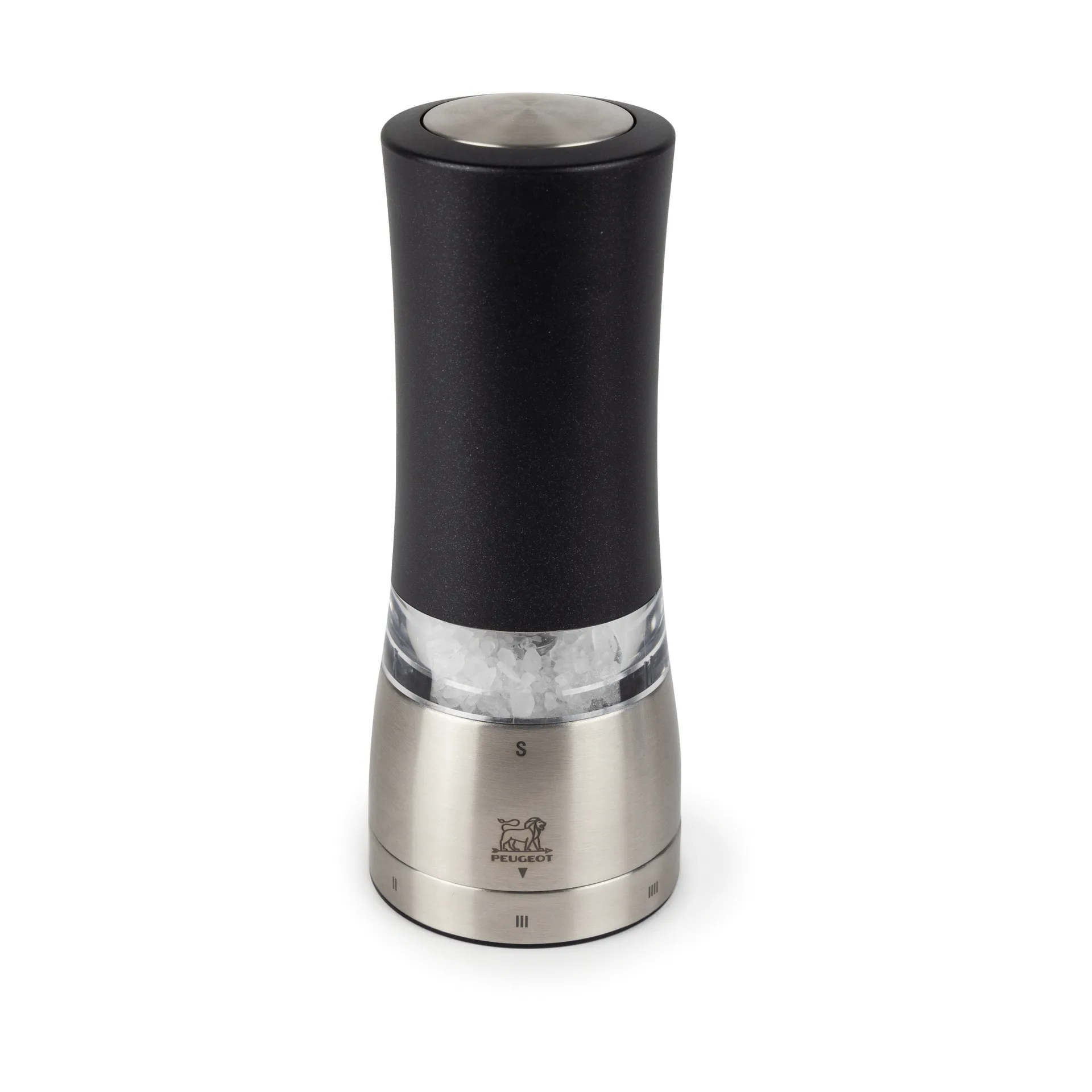 Moinho de sal elétrico Daman 16 cm, Preto Peugeot