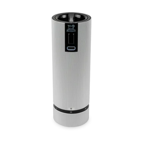 Moinho de sal elétrico Line 15 cm, Alumínio Peugeot