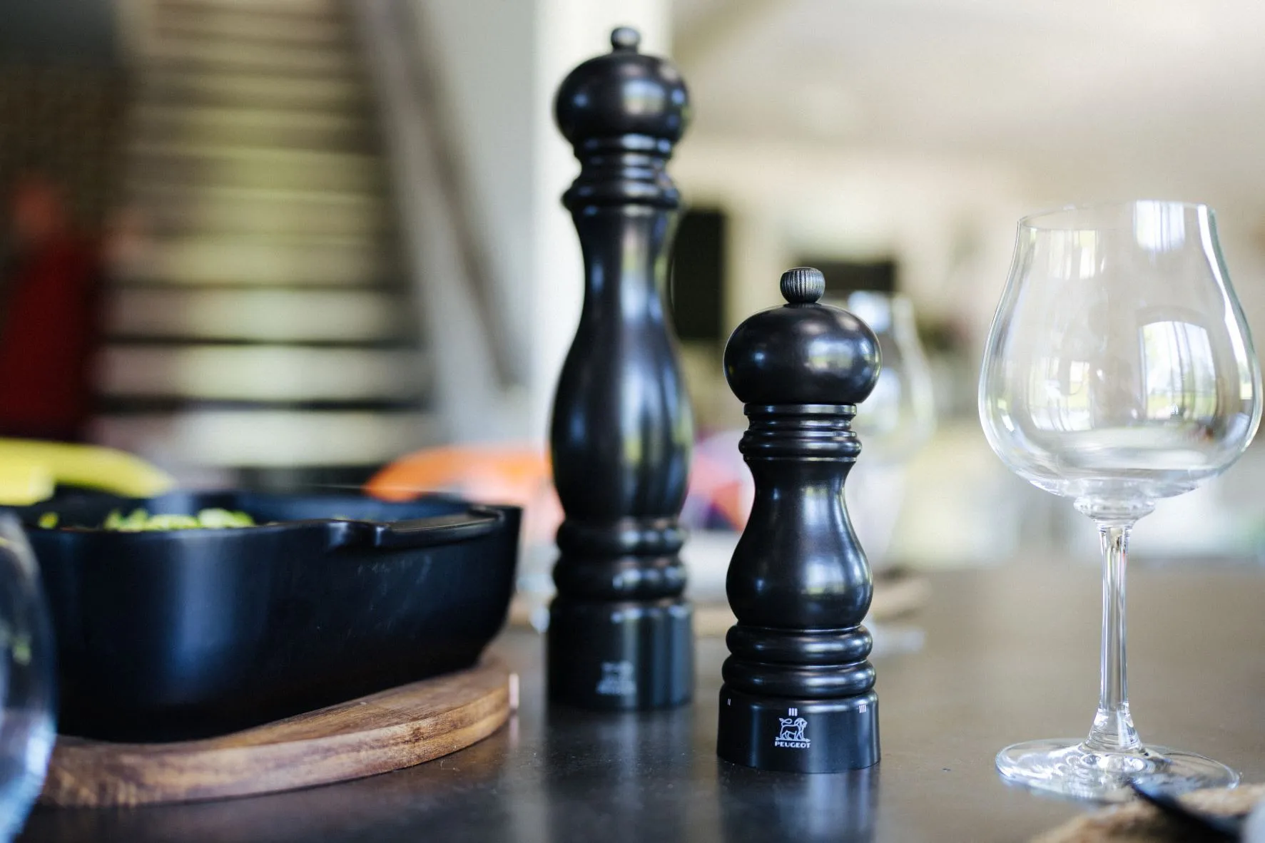 Paris u'Select moinho de sal 18 cm, Preto cetim Peugeot