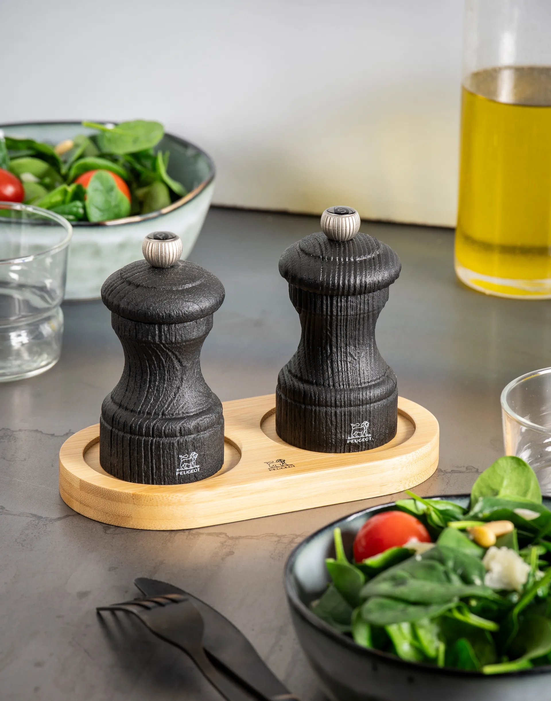 Suporte para moinhos Linea sem alça, Natural Peugeot