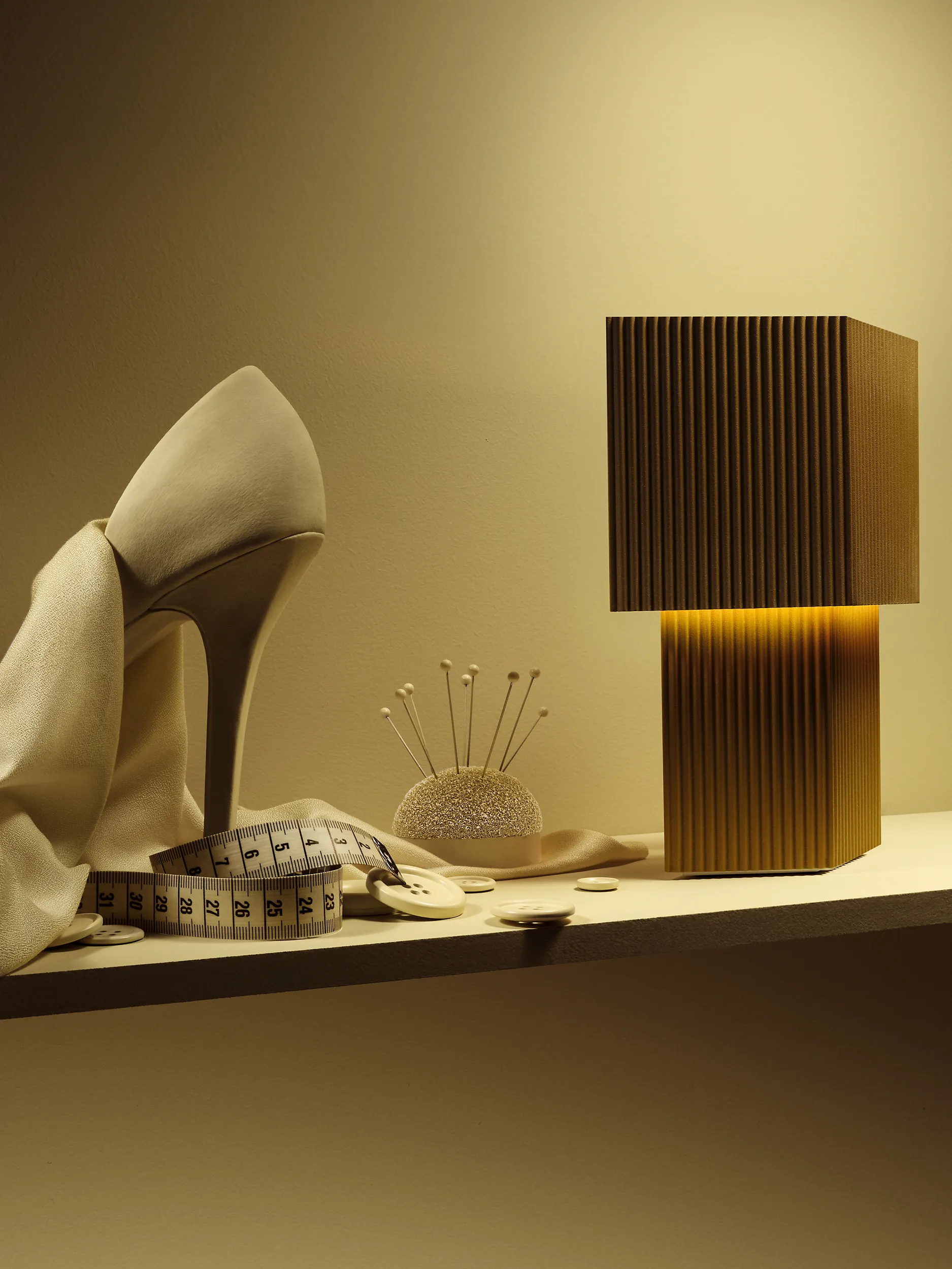 Candeeiro de mesa Romb 19 cm, Cumin Pholc