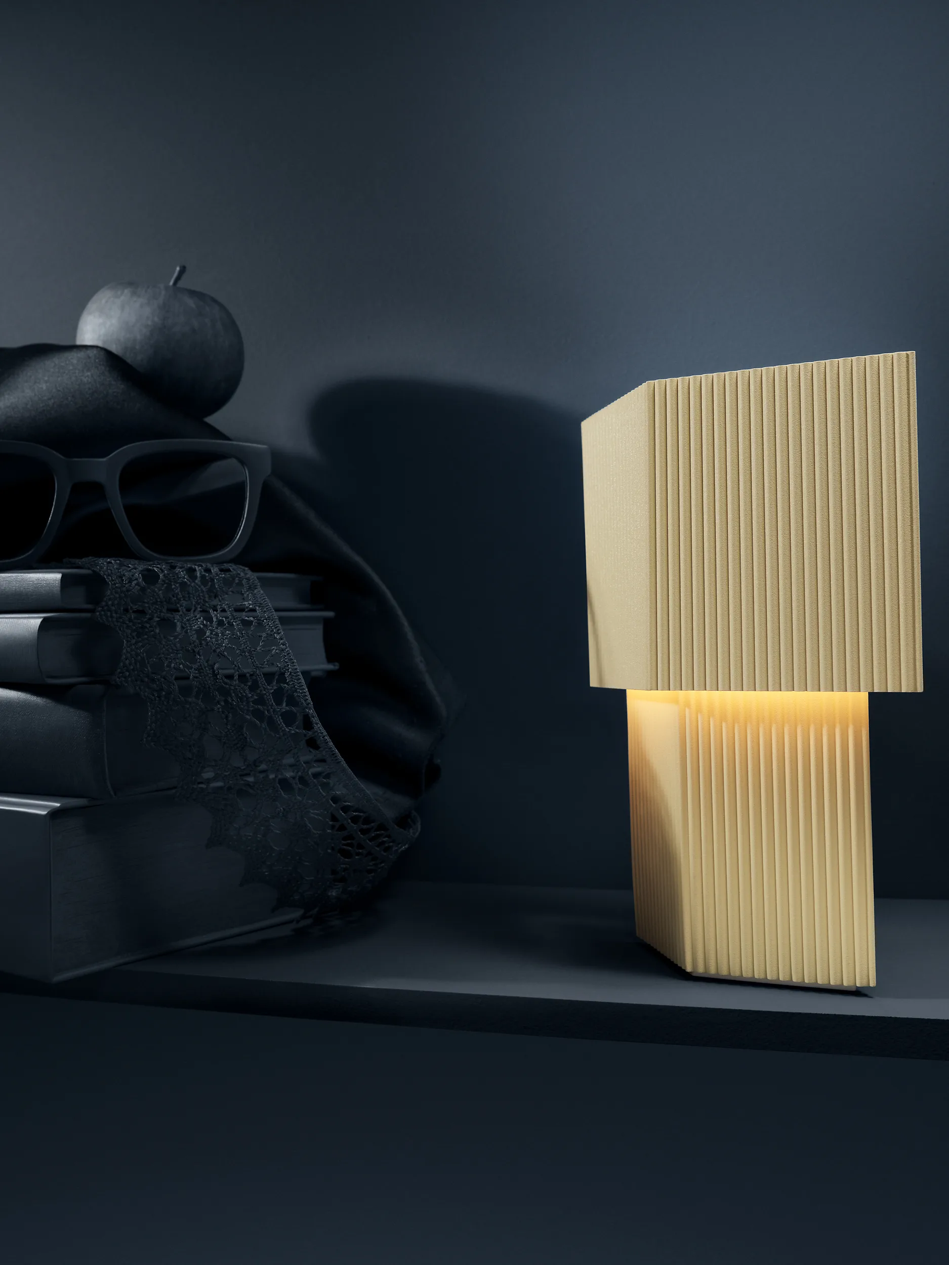 Candeeiro de mesa Romb 19 cm, Vanilla Pholc