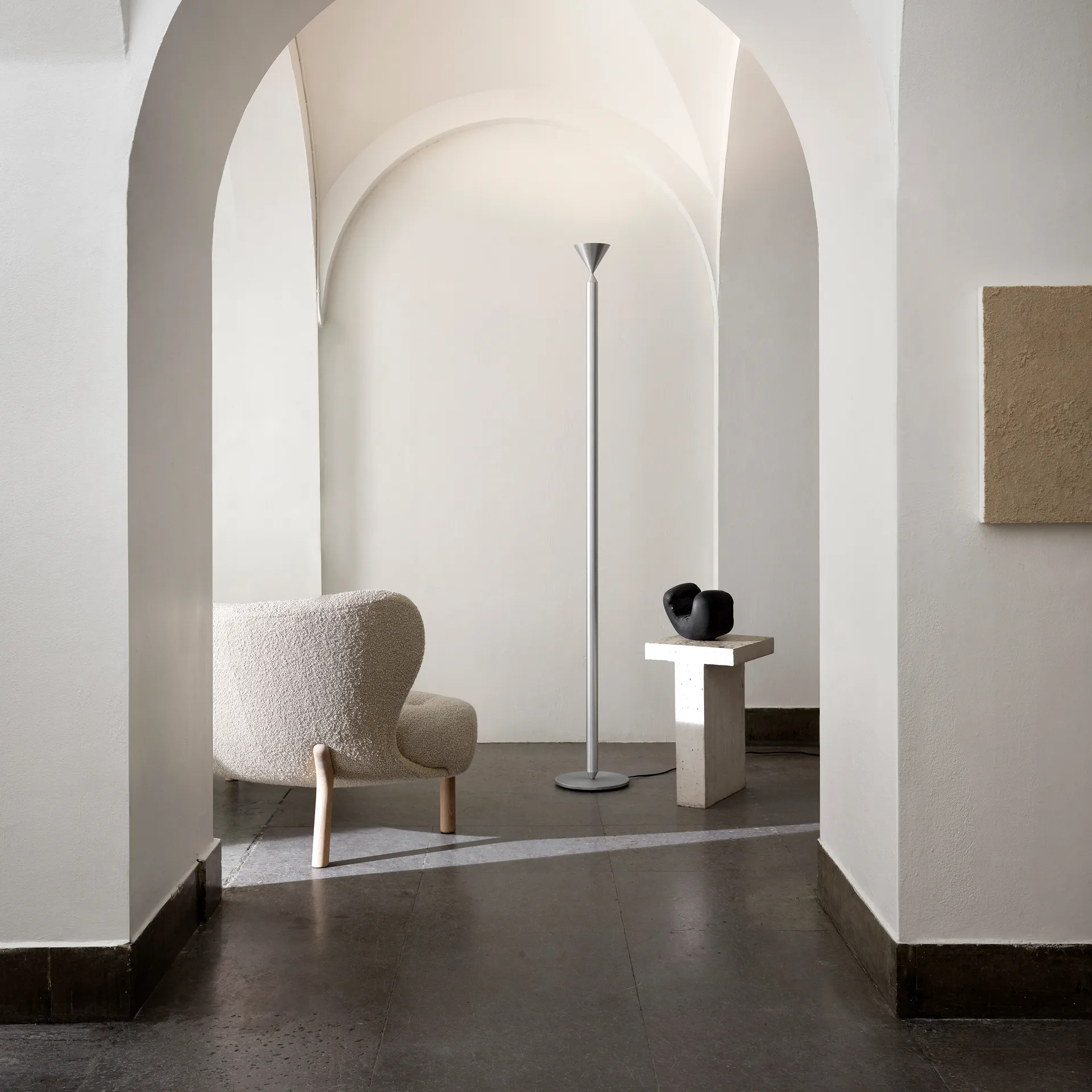 Candeeiro de pé Apollo 180, Alumínio Pholc