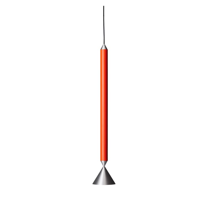 Candeeiro de teto Apollo 59 - Red orange-aluminium - Pholc