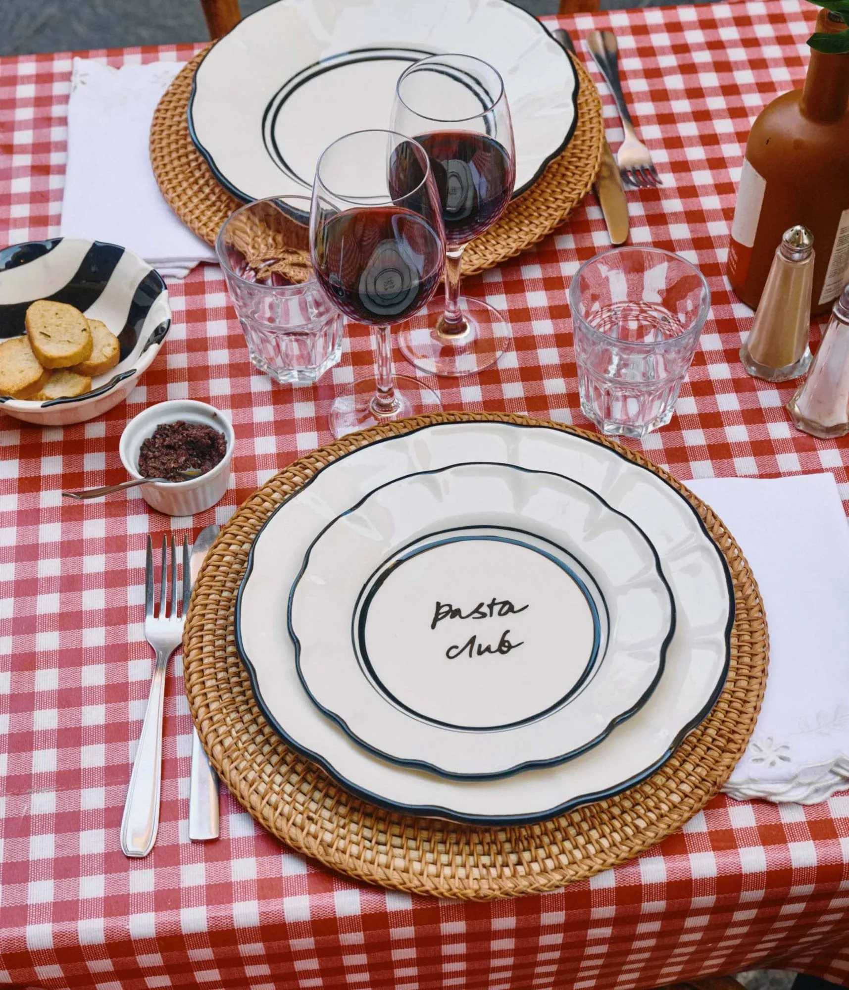 Bistro prato de salada, Black, 21,5 cm Pick a Poppy
