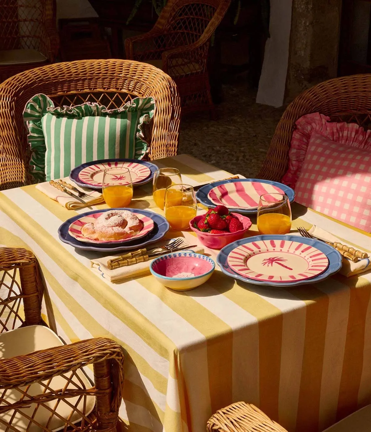 Breton toalha de mesa, Amarelo, 250x150 cm Pick a Poppy