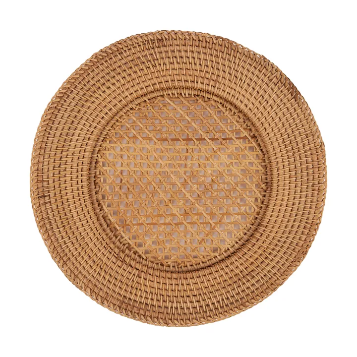 Classic Rattan base para pratos - Natural, 33 cm - Pick a Poppy