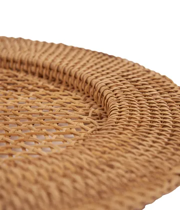 Classic Rattan base para pratos - Natural, 33 cm - Pick a Poppy