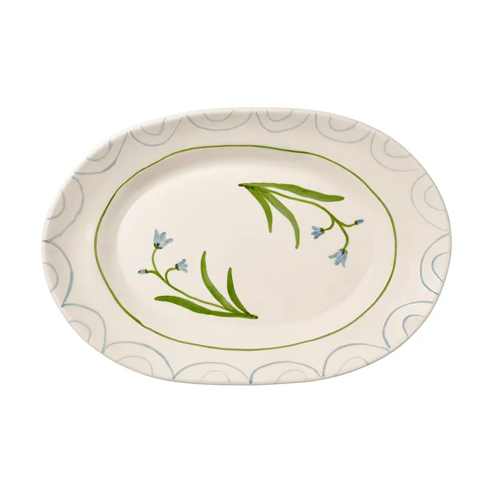 Cottage flower Blue Bell prato de servir - Light Blue, 38,5 cm - Pick a Poppy