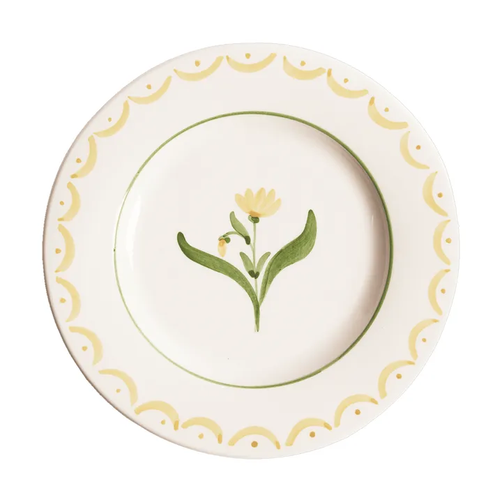 Cottage Flower prato de salada - Amarelo, 22 cm - Pick a Poppy
