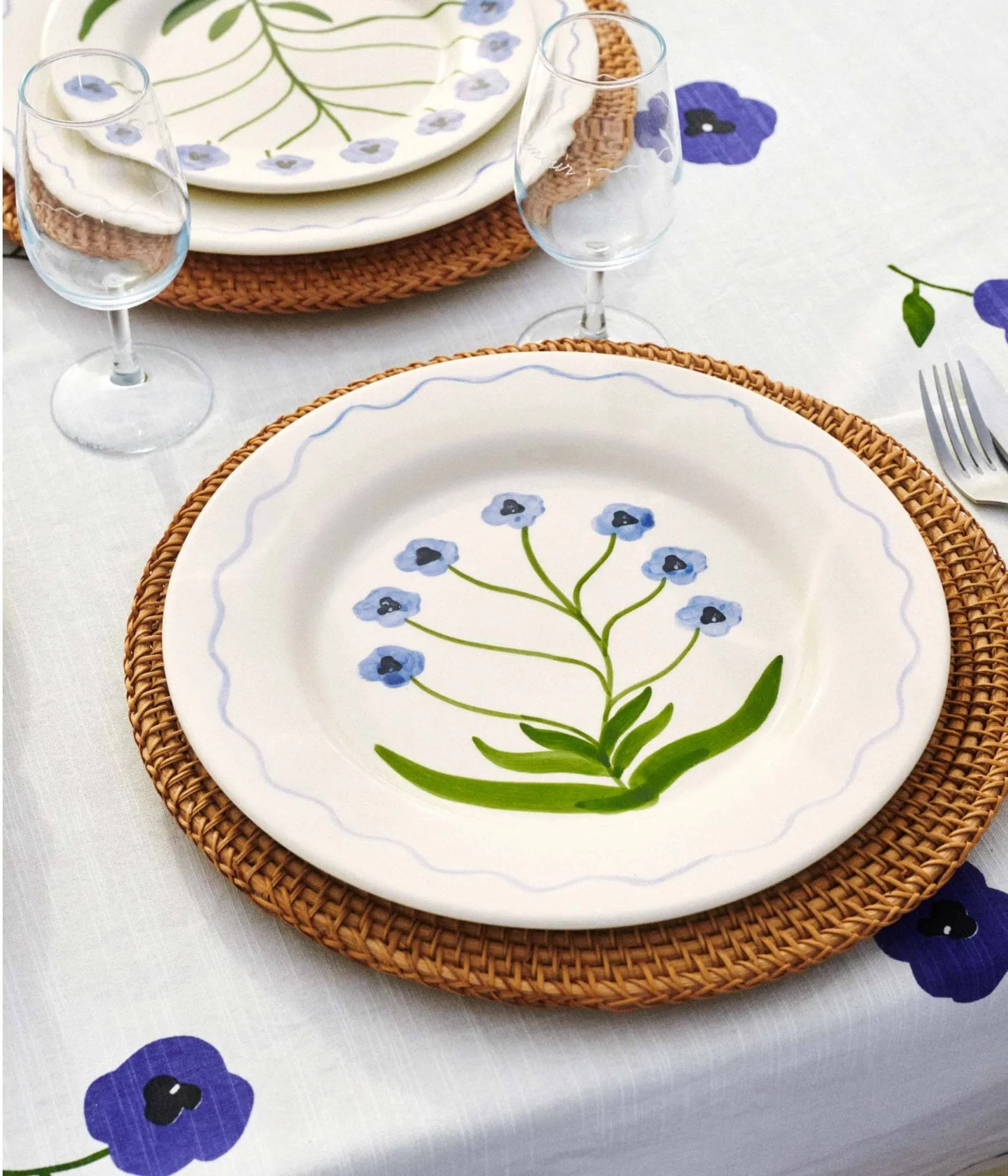 Madelen Möllard Pansy prato, Blue, 28 cm Pick a Poppy