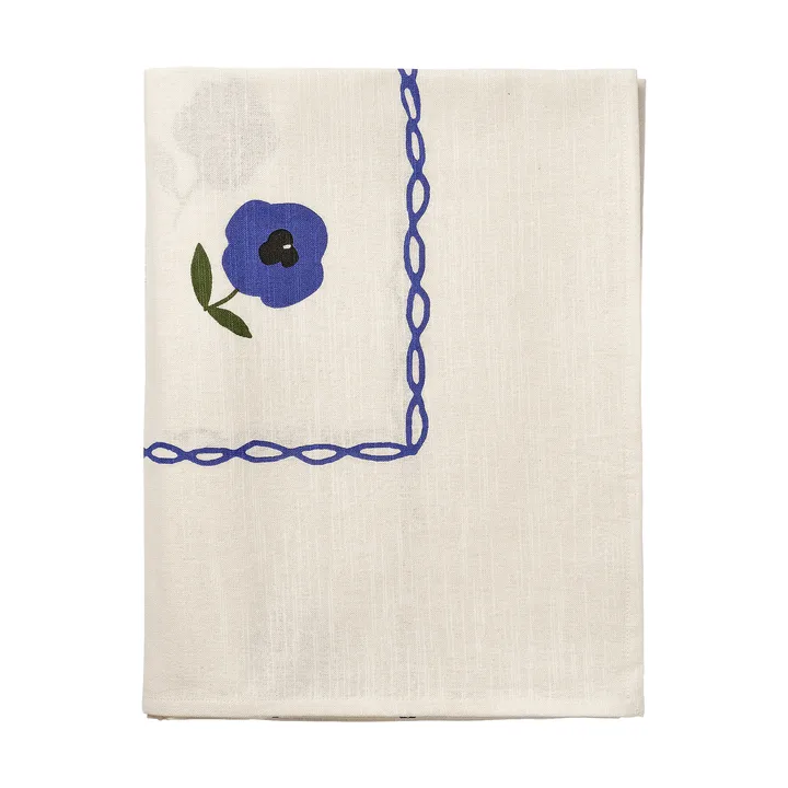 Madelen Möllard Pansy toalha de mesa - Blue 250x150 cm - Pick a Poppy