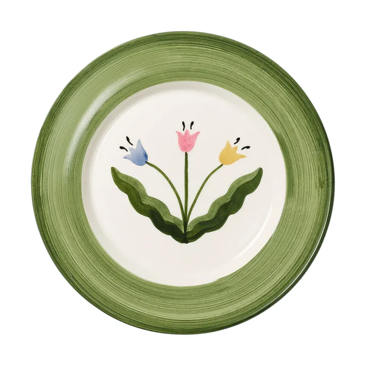 Madelen Möllard Tulip prato de salada - Verde, 22 cm - Pick a Poppy