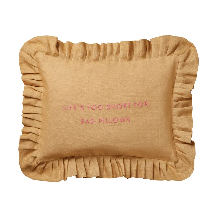 Quote capa de almofada - Harvest yellow, 30x40 cm - Pick a Poppy