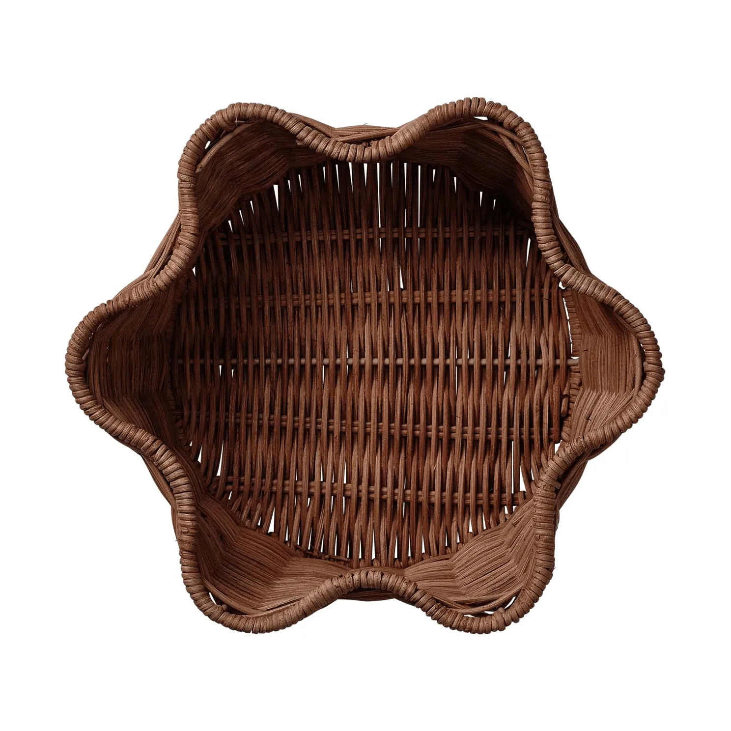 Rattan Round cesto, Castanho escuro, 23 cm Pick a Poppy