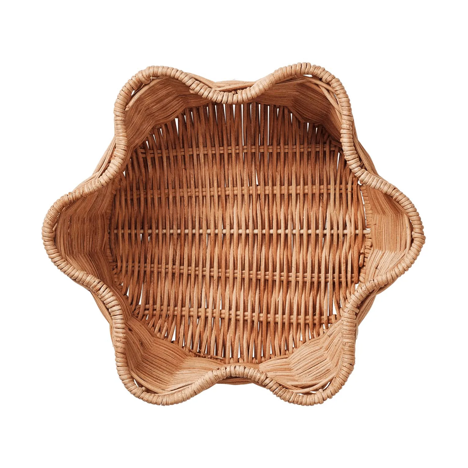 Rattan Round cesto, Natural, 23 cm Pick a Poppy
