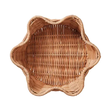 Rattan Round cesto - Natural, 23 cm - Pick a Poppy