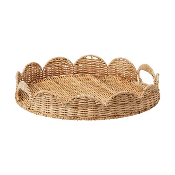 Round Scallop tabuleiro - Natural, 40 cm - Pick a Poppy
