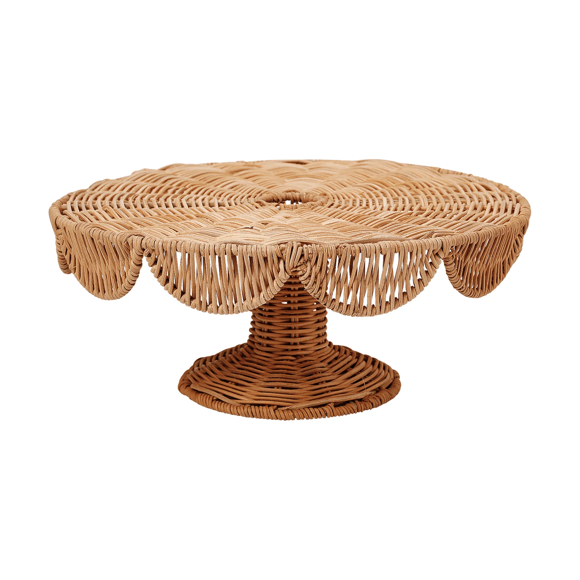 Scallop Cake travessa de serviço, Natural, 30x12 cm Pick a Poppy