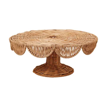Scallop Cake travessa de serviço - Natural, 30x12 cm - Pick a Poppy