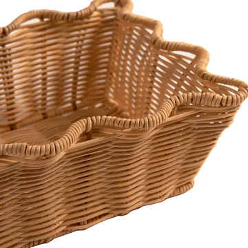 Scallop Rattan cesto - Natural, 20x30 cm - Pick a Poppy