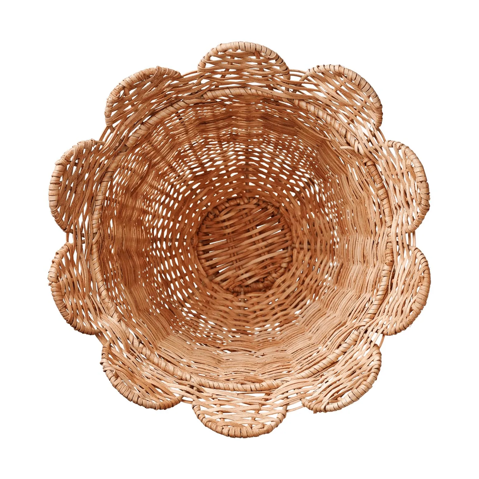 Scallop Rattan vaso, Natural, 30x31 cm Pick a Poppy