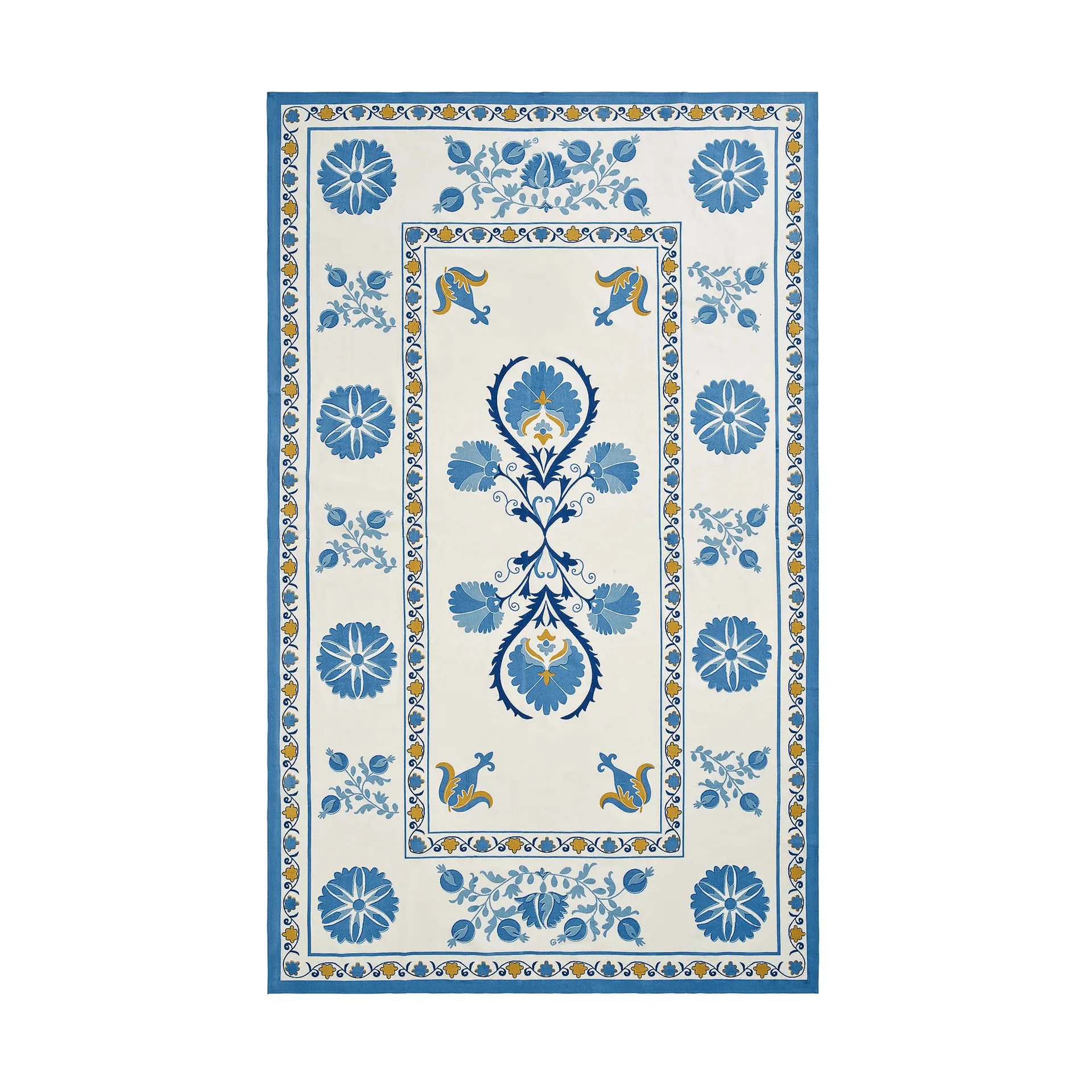 Suzani toalha de mesa, Blue, 350x150 cm Pick a Poppy