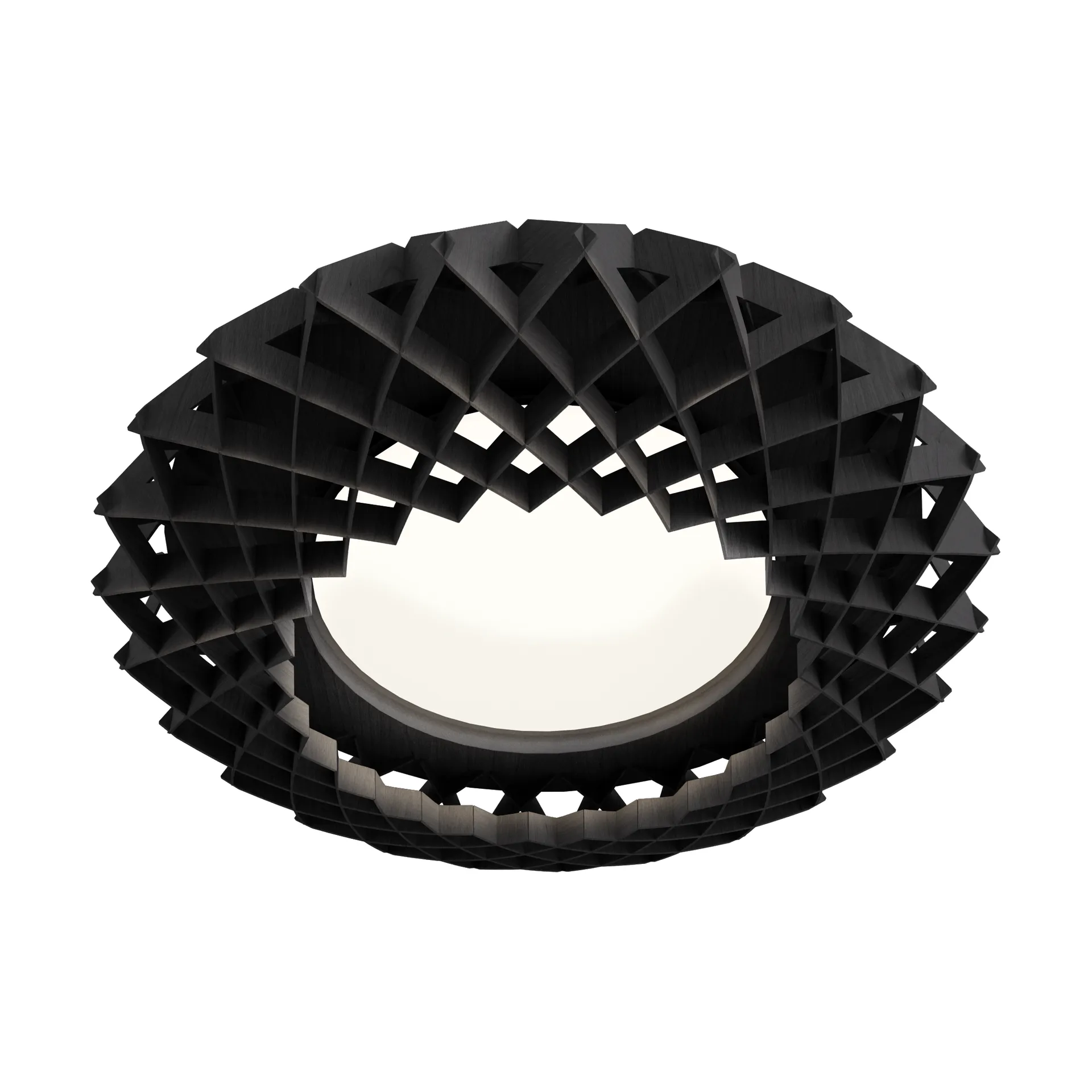 Candeeiro de teto Pilke Signature Ø45 cm, Preto Pilke