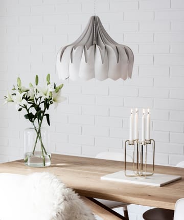 Candeeiro suspenso Pioni L Ø52 cm - Branco - Pilke