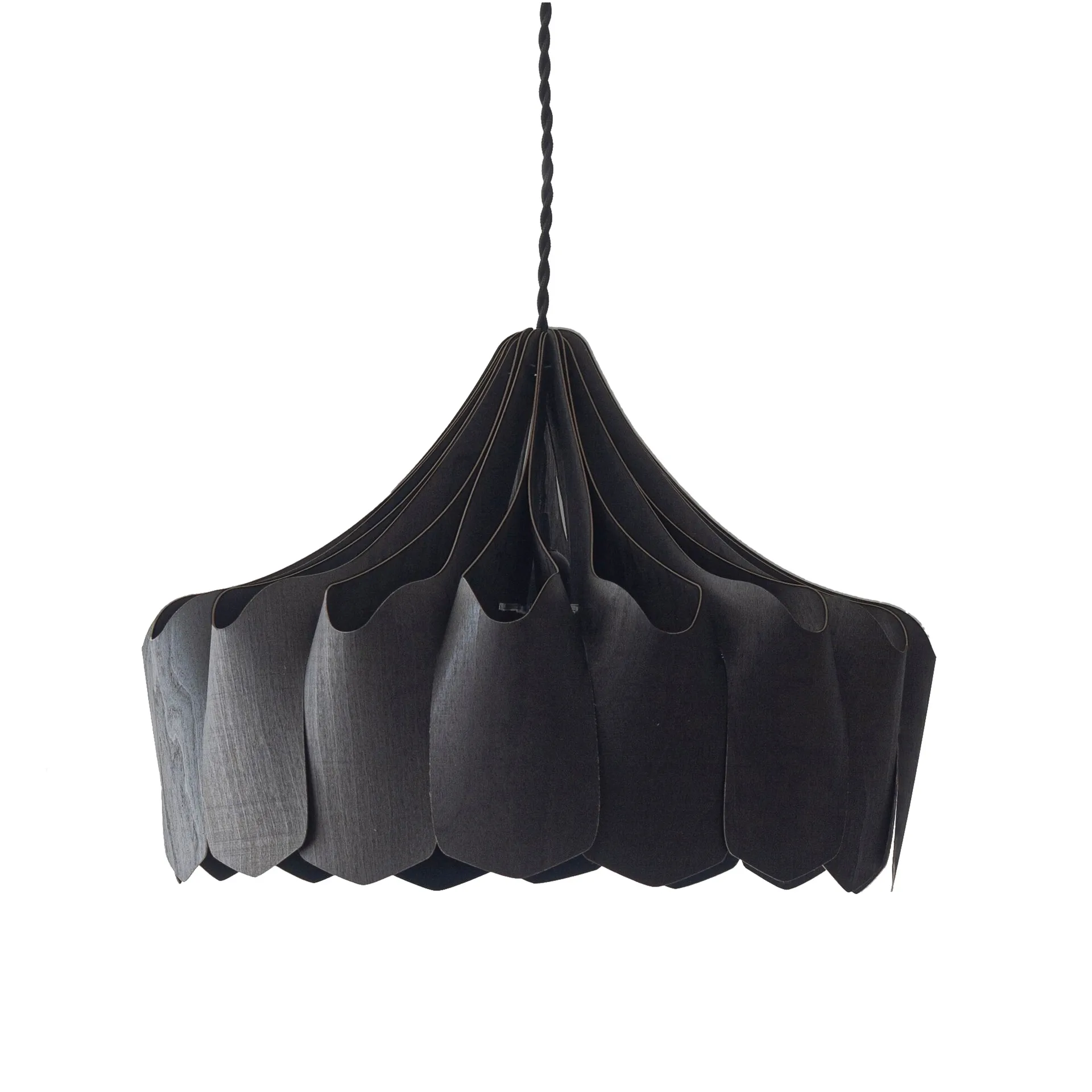 Candeeiro suspenso Pioni S Ø38 cm, Preto Pilke