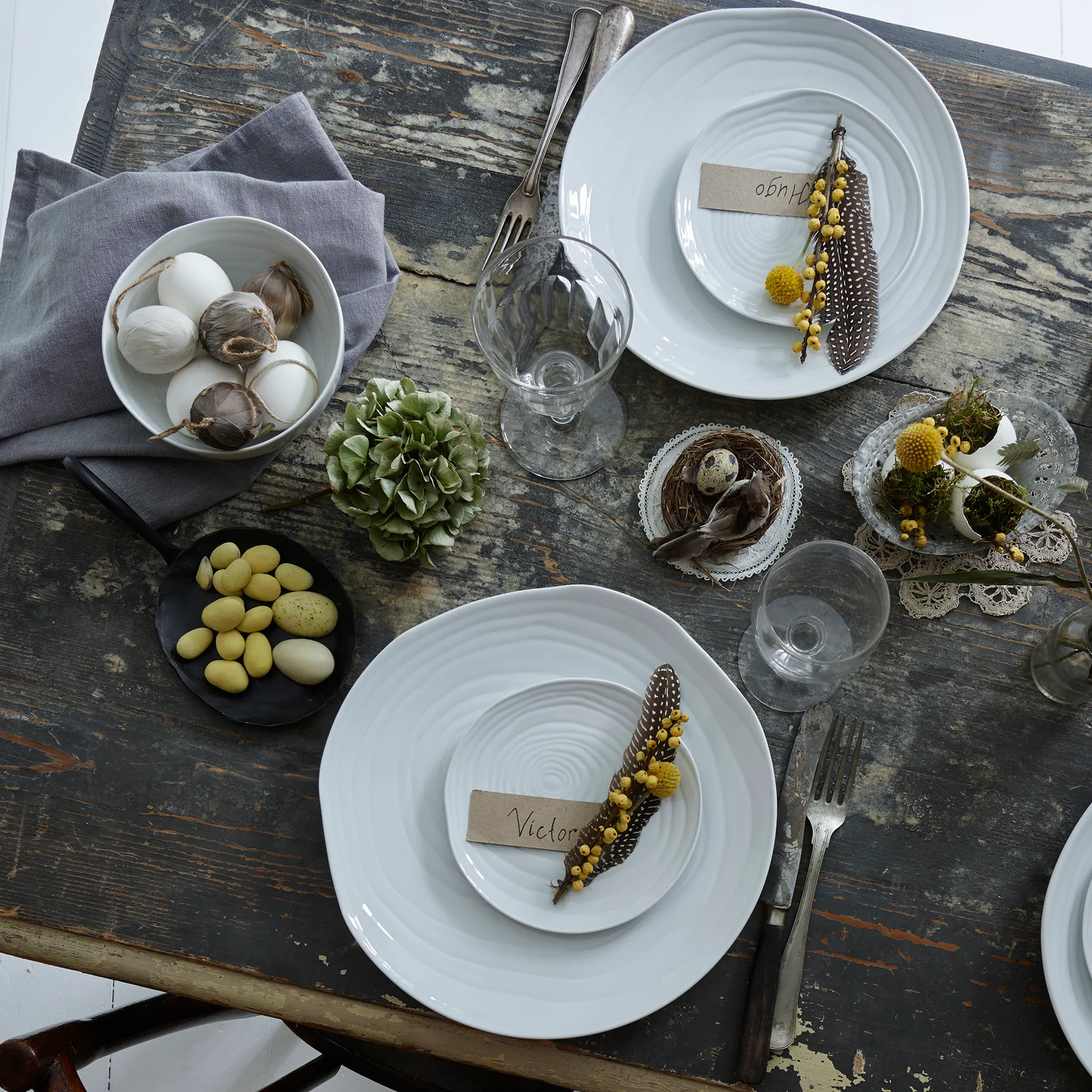 Prato Boulogne 28 cm, branco Pillivuyt