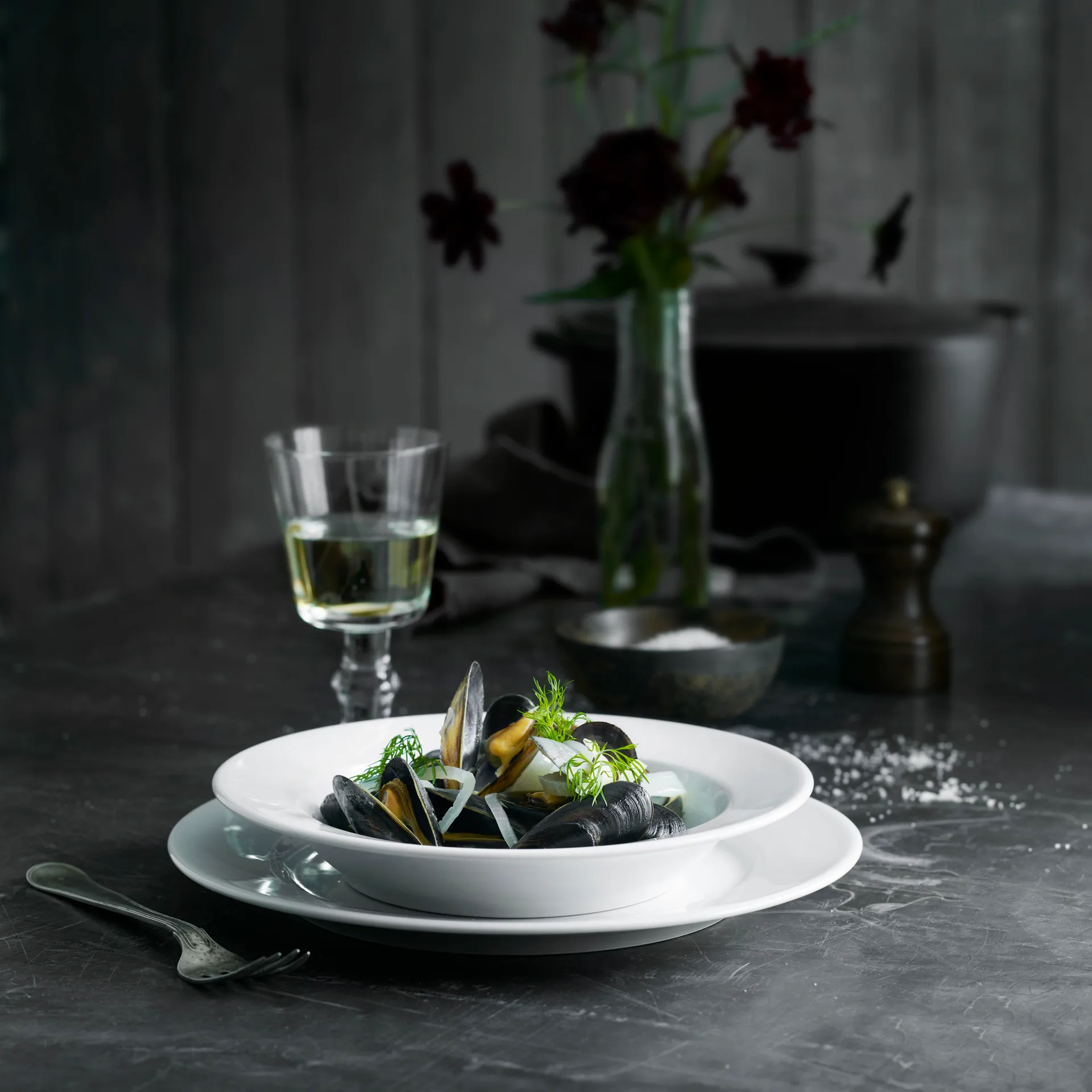 Prato fundo Sancerre Ø 22 cm, Branco Pillivuyt