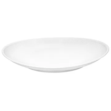 Prato oval Plissé - Branco - Pillivuyt