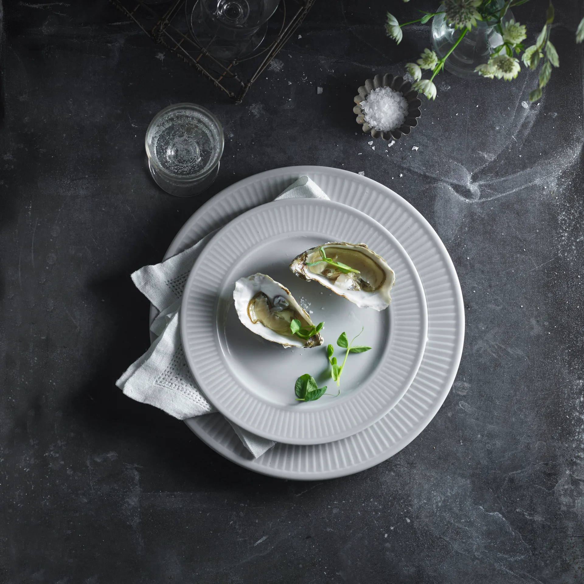 Prato Plissé Ø 22 cm, Branco Pillivuyt