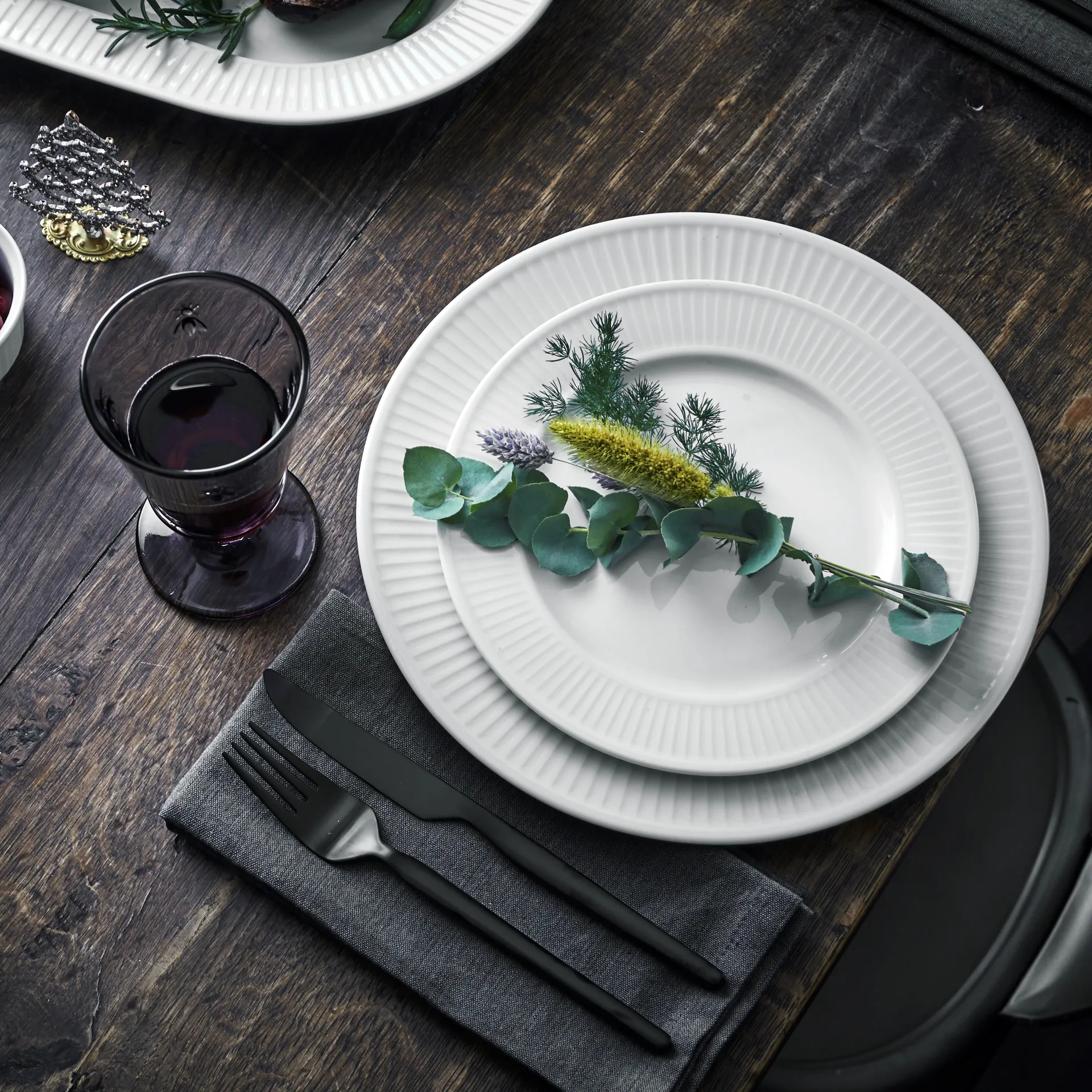 Prato Plissé Ø 24 cm, branco Pillivuyt