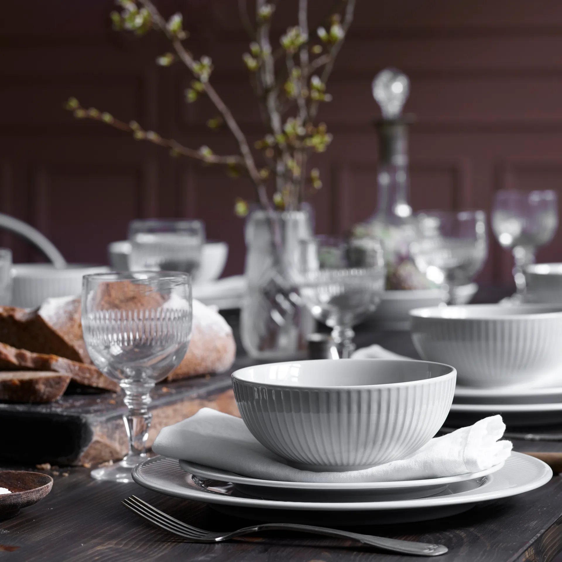 Tigela Plissé 60 cl, Branco Pillivuyt