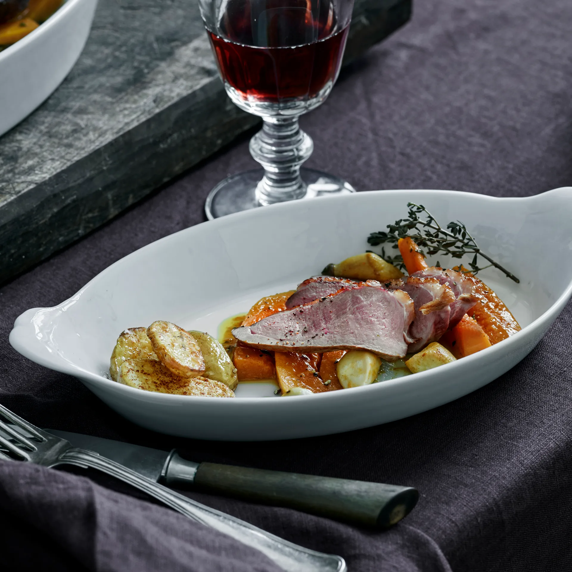 Travessa oval branco Pillivuyt, 23x13 cm Pillivuyt