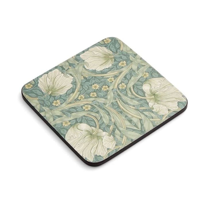 Morris & Co Pimpernel base para copos 6 unidades, Verde, azul Pimpernel