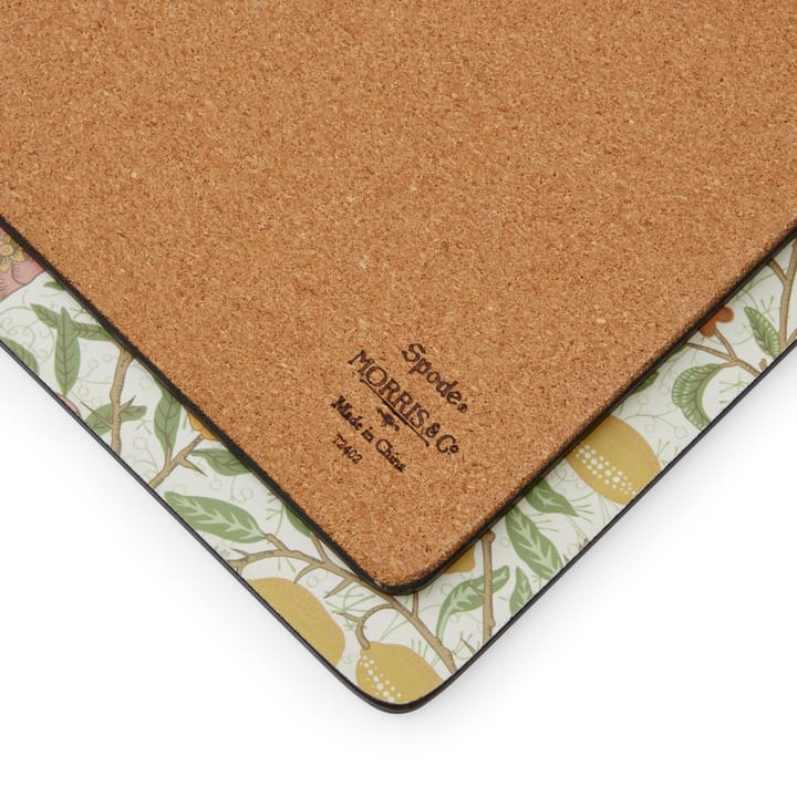 Morris & Co Simpley protetor de mesa mixed 4 peças, Fruta, Salgueiro, Ladrão de morangos, Malmequer Pimpernel