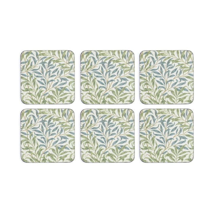 Morris & Co Willow Bough bases para copos 6 unidades - Verde, azul - Pimpernel