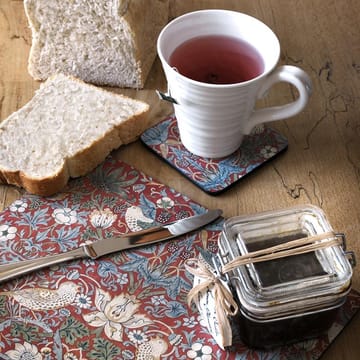 Strawberry Thief base para copos 6 unidades - Vermelho - Pimpernel