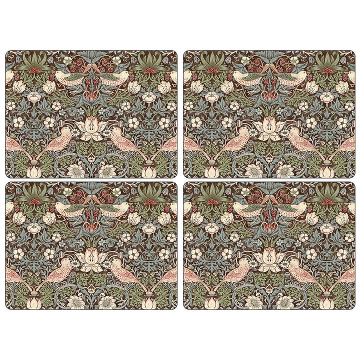 Strawberry Thief protetor de mesa 40x30 cm 4 unidades - Brown - Pimpernel