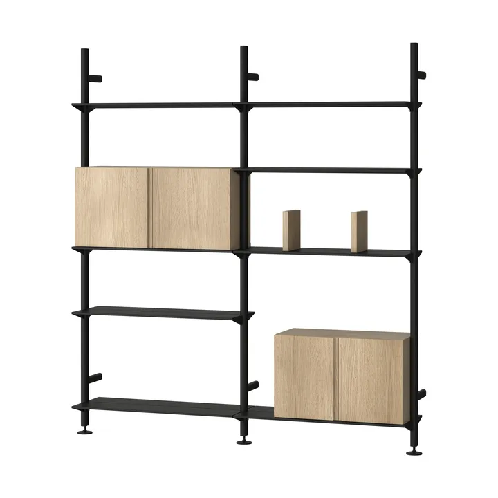 Pira G2 sistema de prateleiras W A Black/Oak - Pira