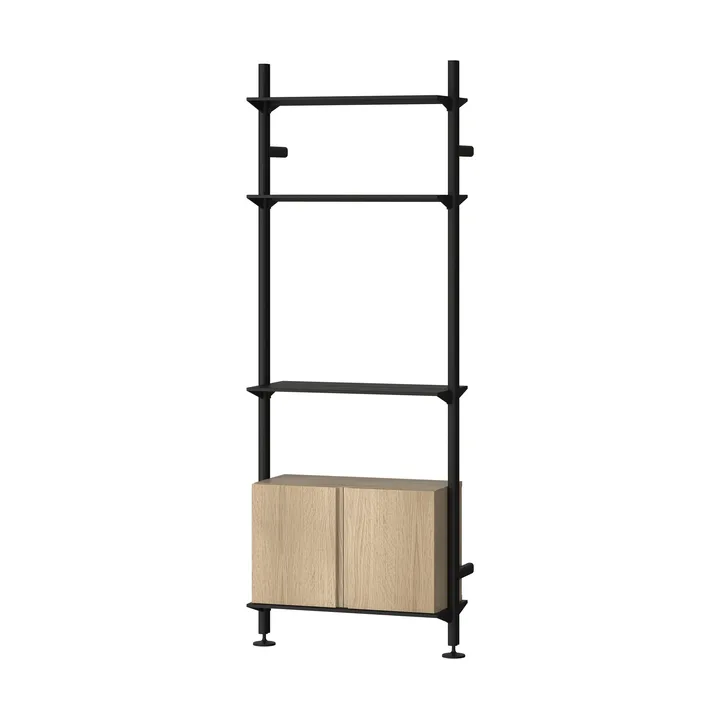 Pira G2 sistema de prateleiras W B Black/Oak - Pira