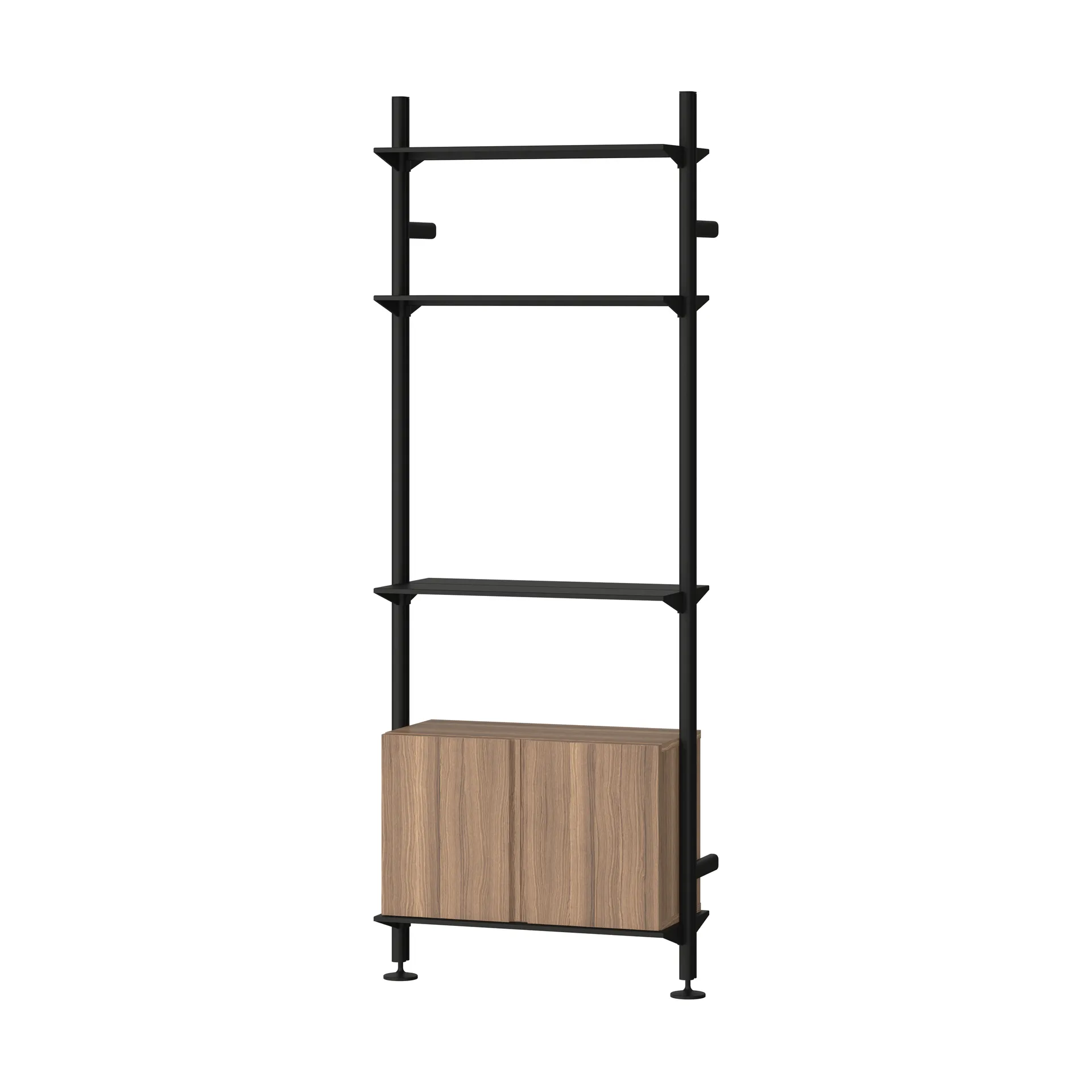Pira G2 sistema de prateleiras W B Black/Walnut,  Pira